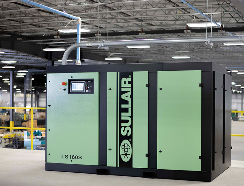 Sullair LS160 industrial air compressor