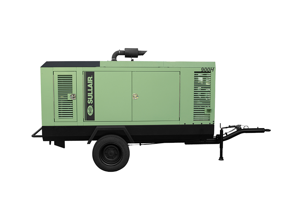 900H rotary screw portable diesel air compressor