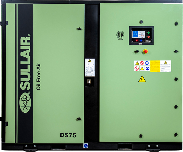 Sullair/Hitachi DSP75 oil free rotary screw air compressor