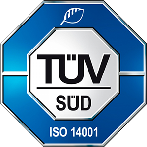 TÜV SÜD ISO 14001 badge
